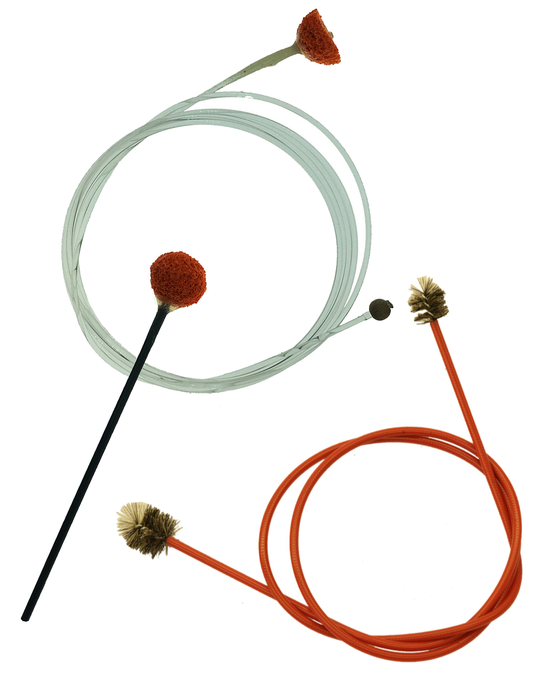 Spezialbürsten und -schwämme zum Reinigen von Blechblasinstrumenten